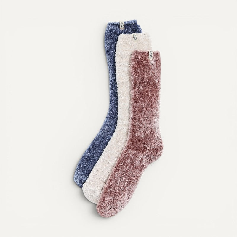 Leda Sparkle Crew Socks 3 Pack Cream/Dawn Patrol/Dart