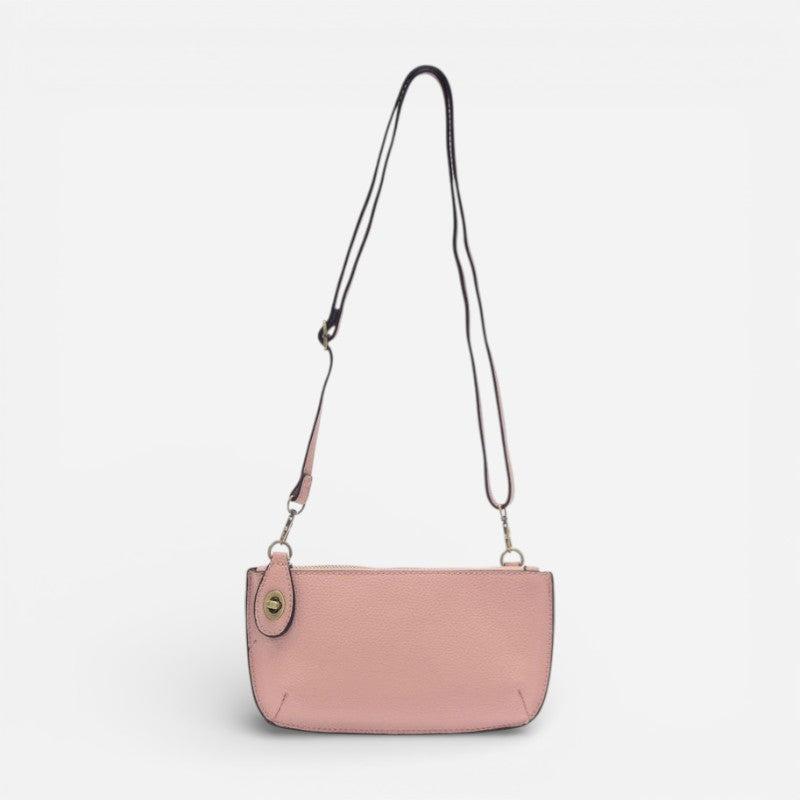 Mini Crossbody Wristlet Clutch Pink Sand