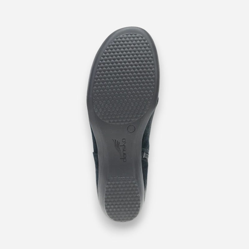 Fergie Black Burnished Suede
