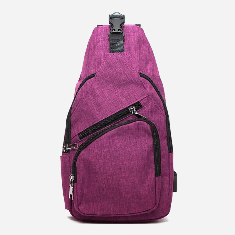 NuPouch Anti-Theft Day Pack Large Plum