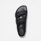 Arizona Black Woven Embossed Leather Narrow