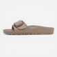 Madrid Eva Big Buckle Grey Taupe Narrow