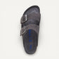 Arizona Men's Soft Footbed Charcoal Suede Leather Regular