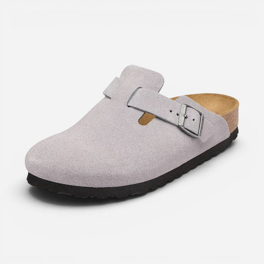 Boston Lavender Sky Suede Leather Narrow