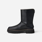 Uptowner Short Boot Black Leather