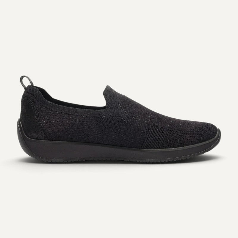 Leena 3 Black Metallic Wovenstretch/Black