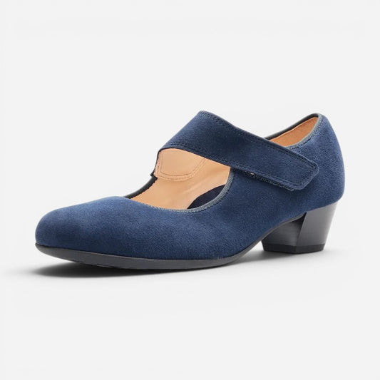 Calico 2 Navy Kid Suede