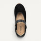 pure mary jane black leather combo