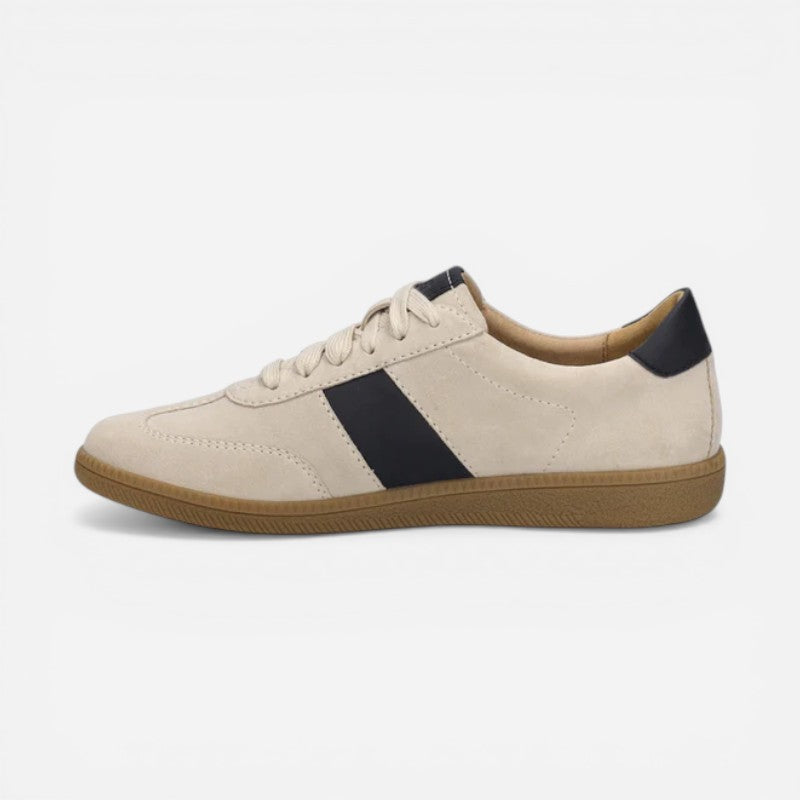 Joleen 01 Beige/Black Suede