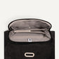 Coastal Flip Lock Half Moon Bag Black