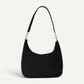 Coastal Flip Lock Half Moon Bag Black