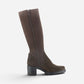 Isen Waterproof Dark Brown Suede