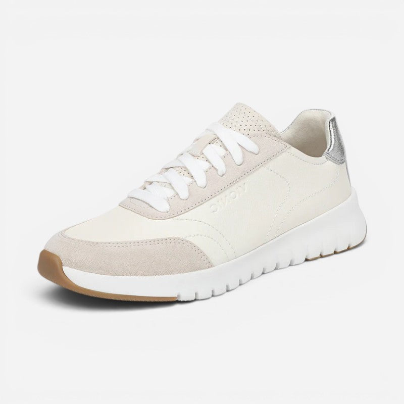 uptown sneaker ivory silver