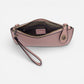 Mini Crossbody Wristlet Clutch Pink Sand