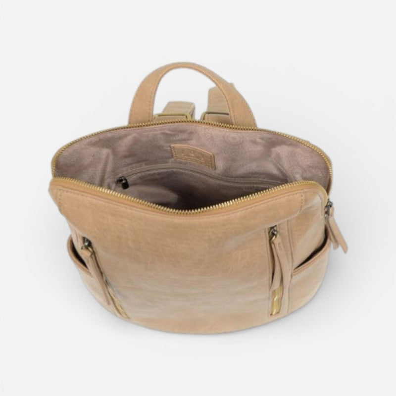 Raegan Double Zip Backpack Buff