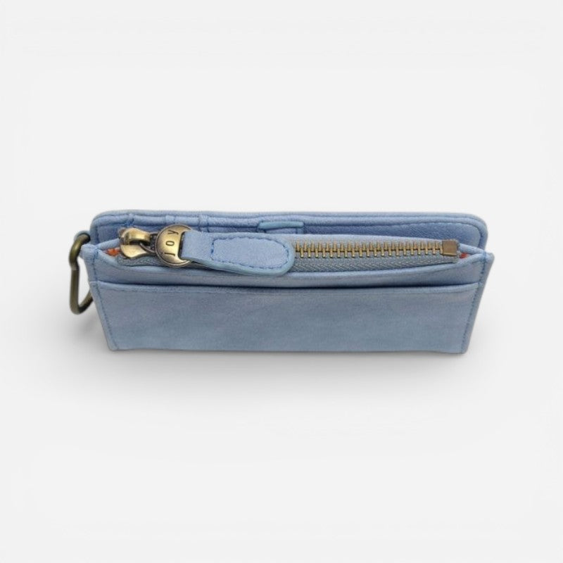 Bobbie Bifold Wallet With Carabiner Sky Blue