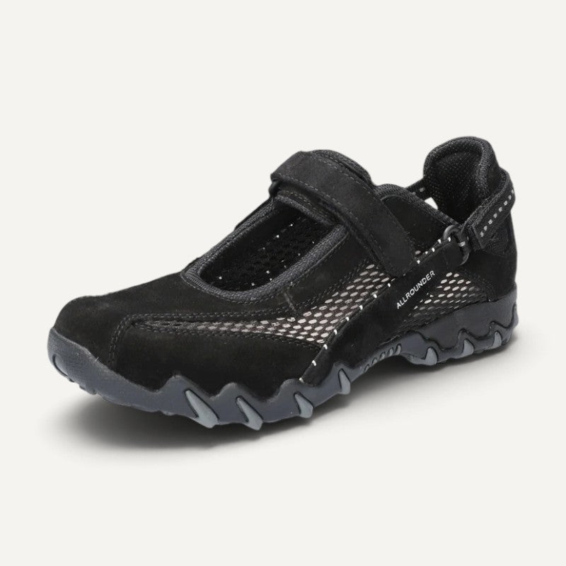 Niro Black Suede Mesh