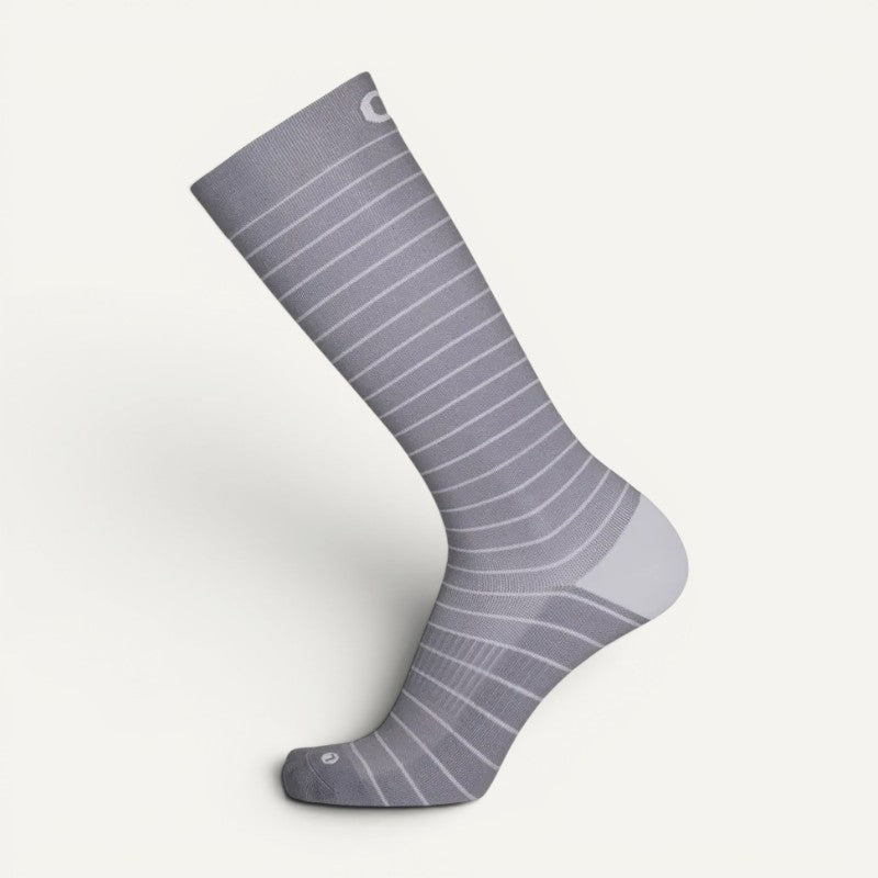 Wellness Compression Over The Calf Grey Stripes