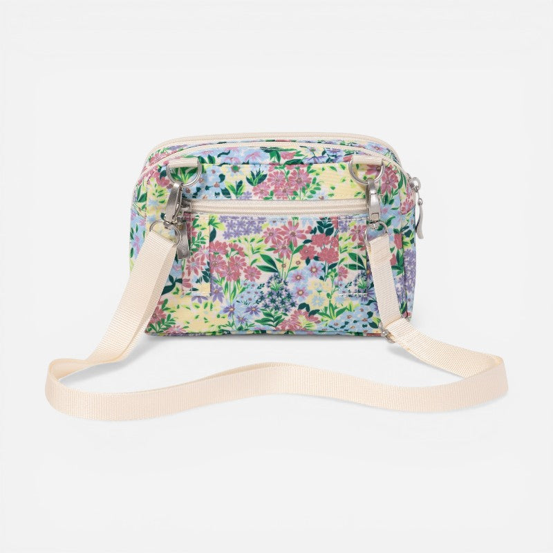 Trifecta RFID Wallet Crossbody Meadow Print