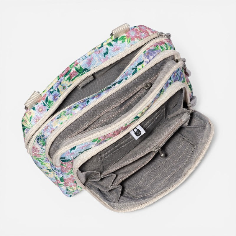 Trifecta RFID Wallet Crossbody Meadow Print