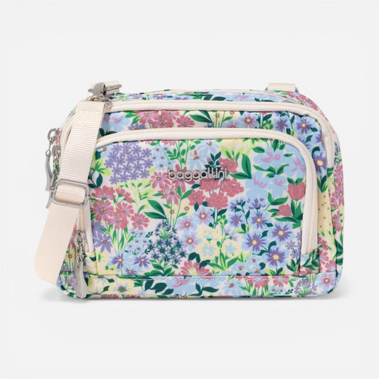 Trifecta RFID Wallet Crossbody Meadow Print