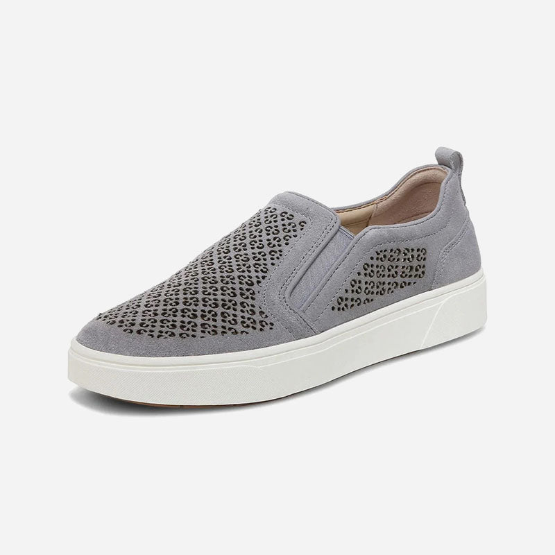Kimmie Perf Slate Suede