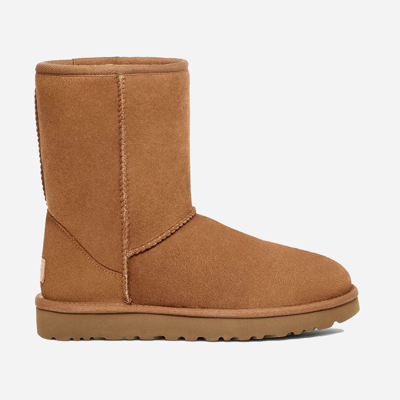 Men's Classic Short Sheepskin Boots Black