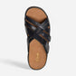 Cecily Slide Black Leather
