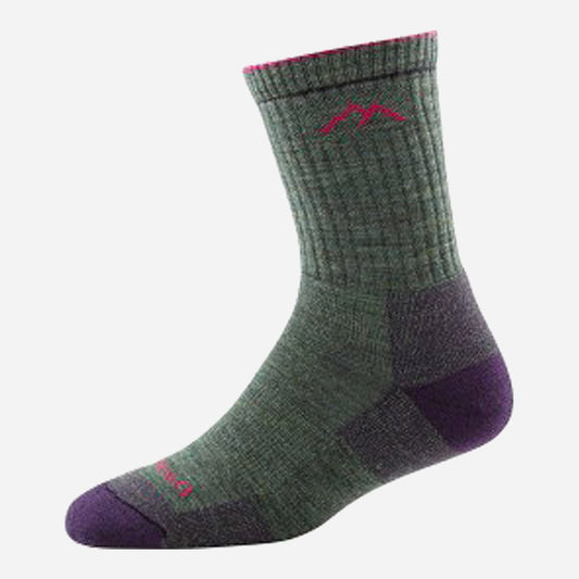 Hiker Micro Crew Midweight With Cushion Moss Heather