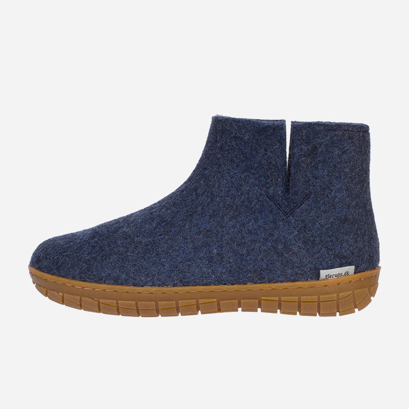 Low Boot Grey Rubber