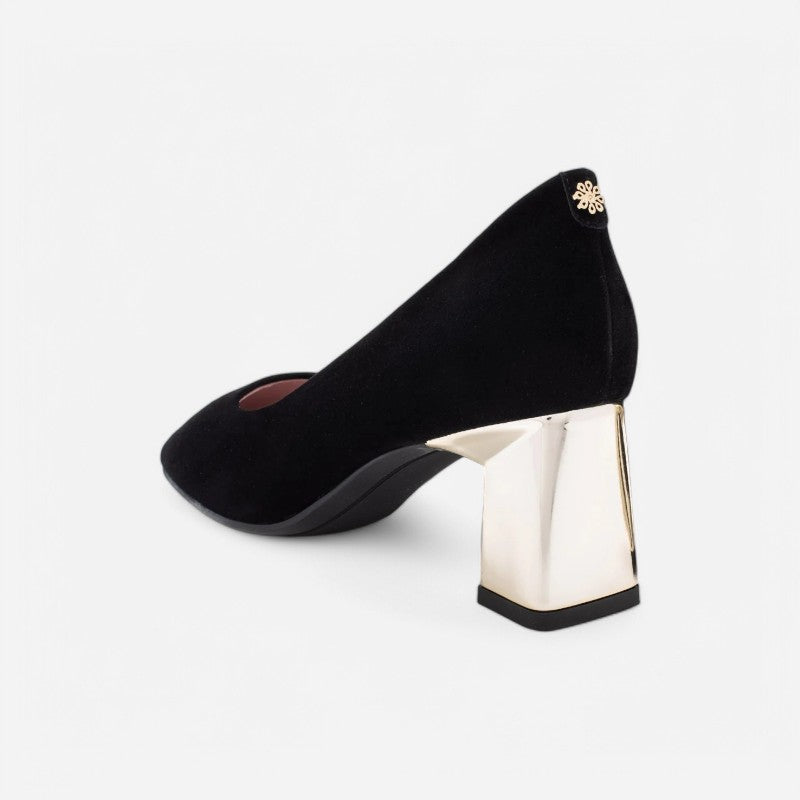 Cass Black Classic Suede