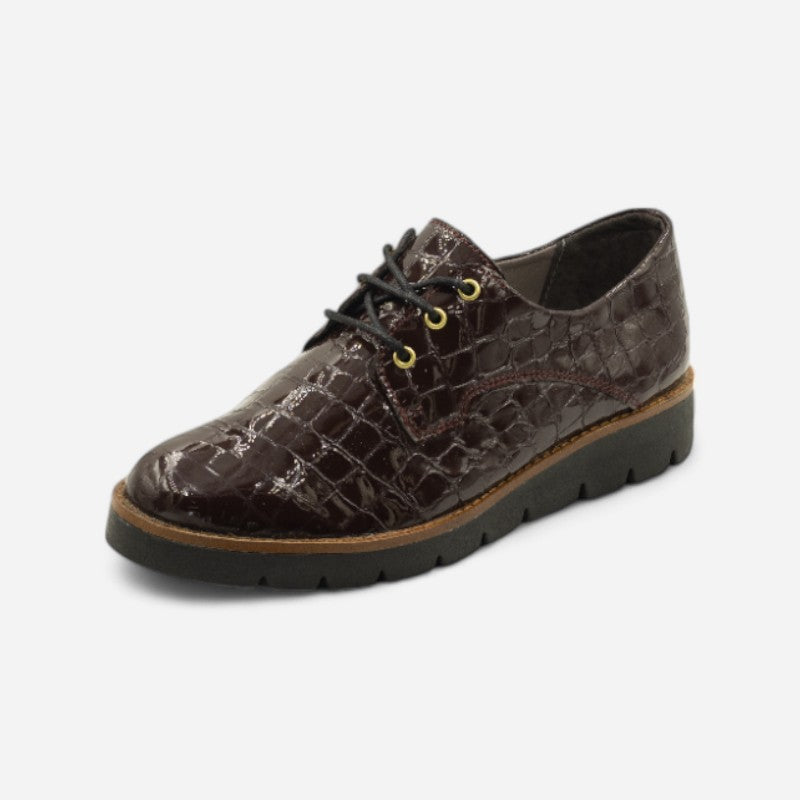 Women's Zoe 01 Croco Bordo