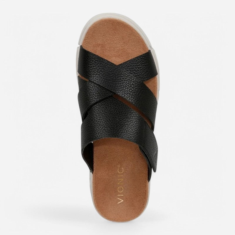 Uptown Sunset Black Veg Leather
