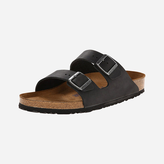 Arizona Soft Footbed Black Oiled Leather Regular