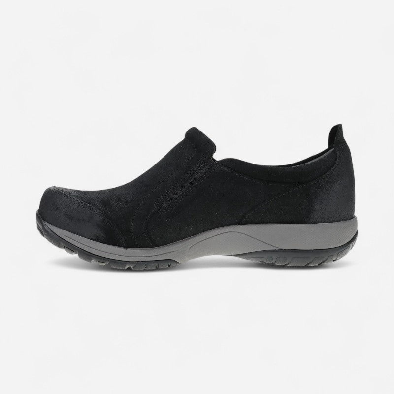 Pippy Waterproof Burnished Suede Black
