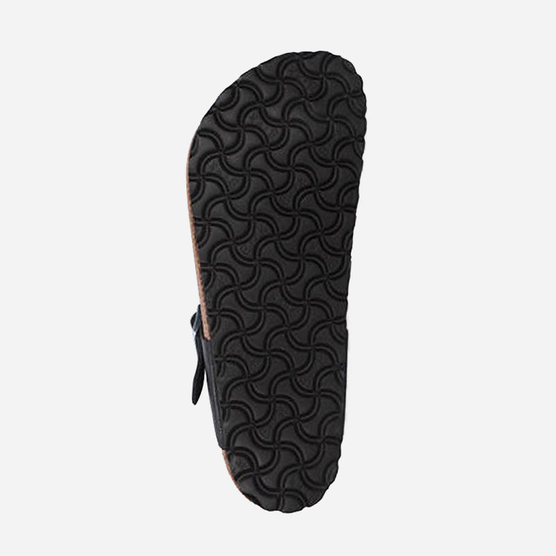 Gizeh Braided Black Oiled Leather Regular