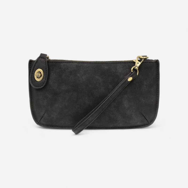 Lux Crossbody Wristlet Clutch New Black
