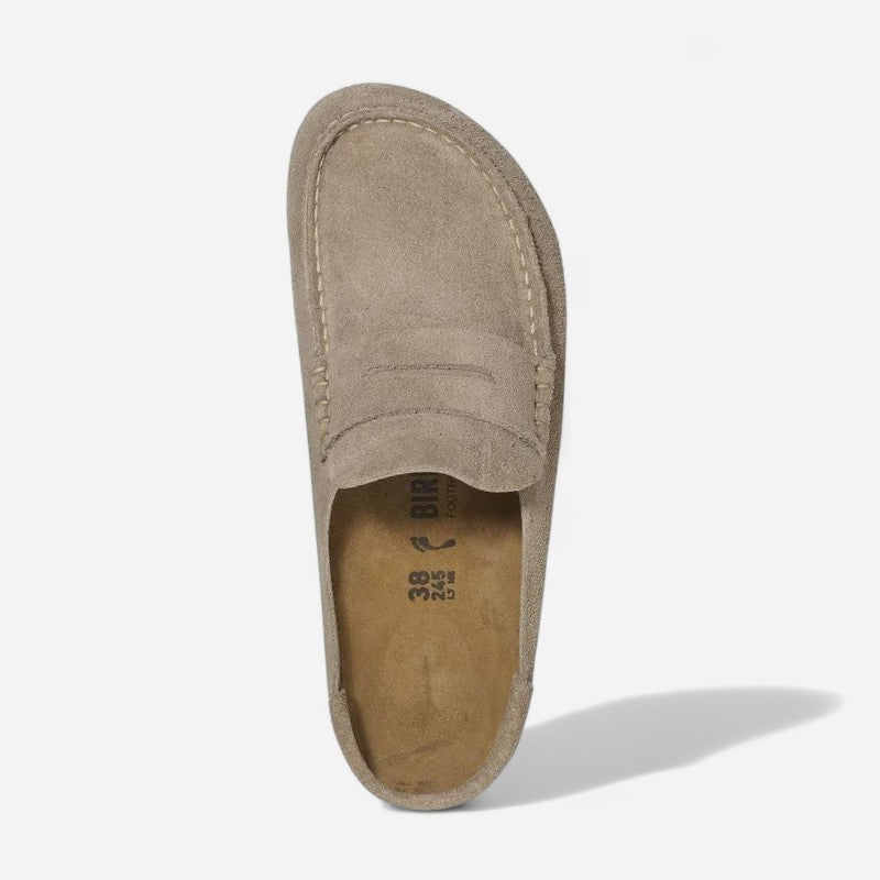 Naples Taupe Suede Narrow