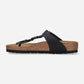 Gizeh Braided Black Oiled Leather Regular