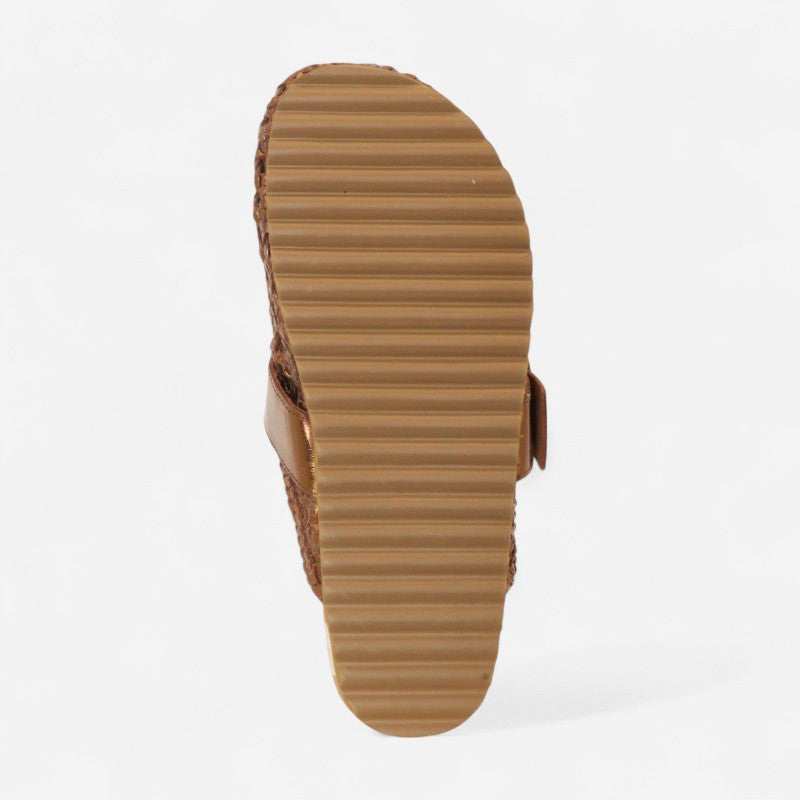 Woven Clog Bronze