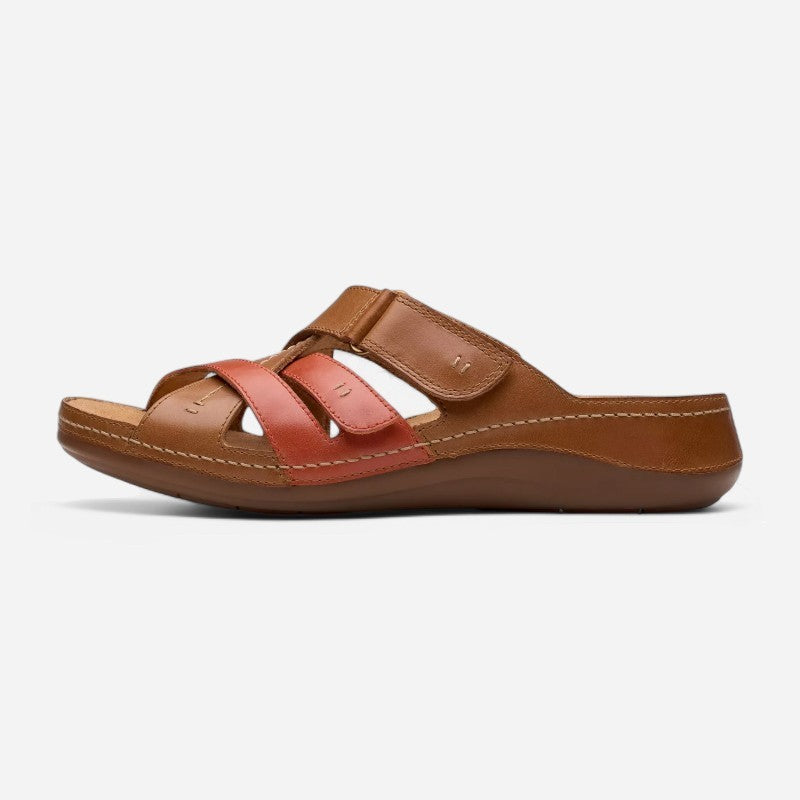 Cecily Slide Tan Combi