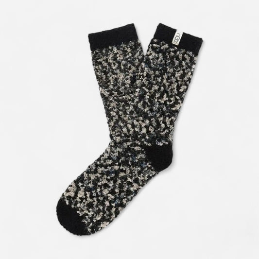 Cozy Chenille Crew Black/Grey
