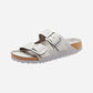 Arizona Big Buckle Dove Nubuck Leather Narrow
