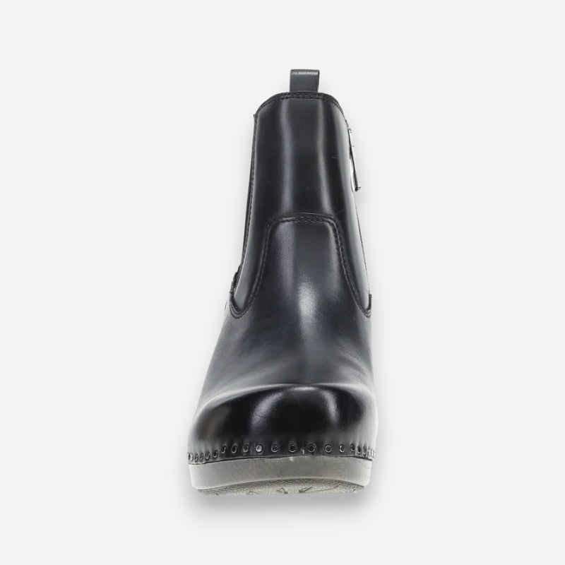Shayna Black Burnished Calf