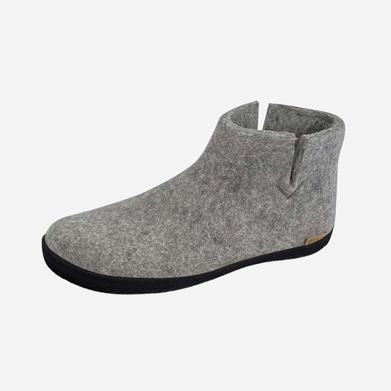 Low Boot Grey Rubber