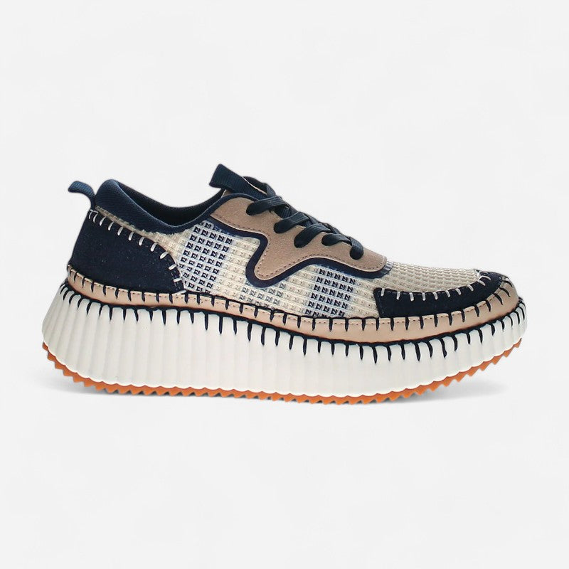 2BR0040101 Navy/Beige