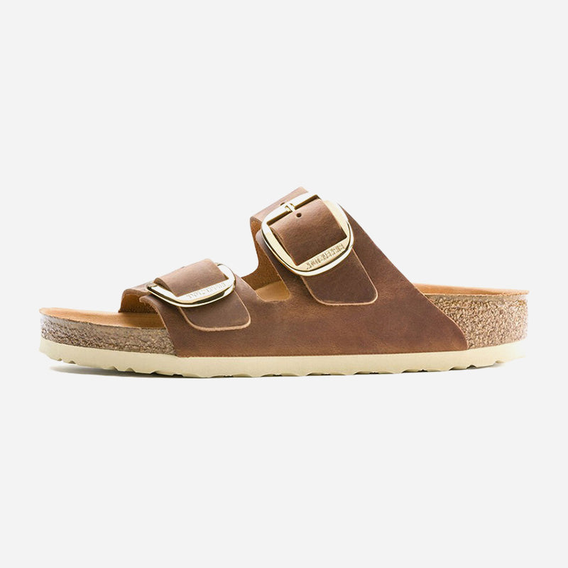 Arizona Big Buckle Cognac Oiled Leather Regular