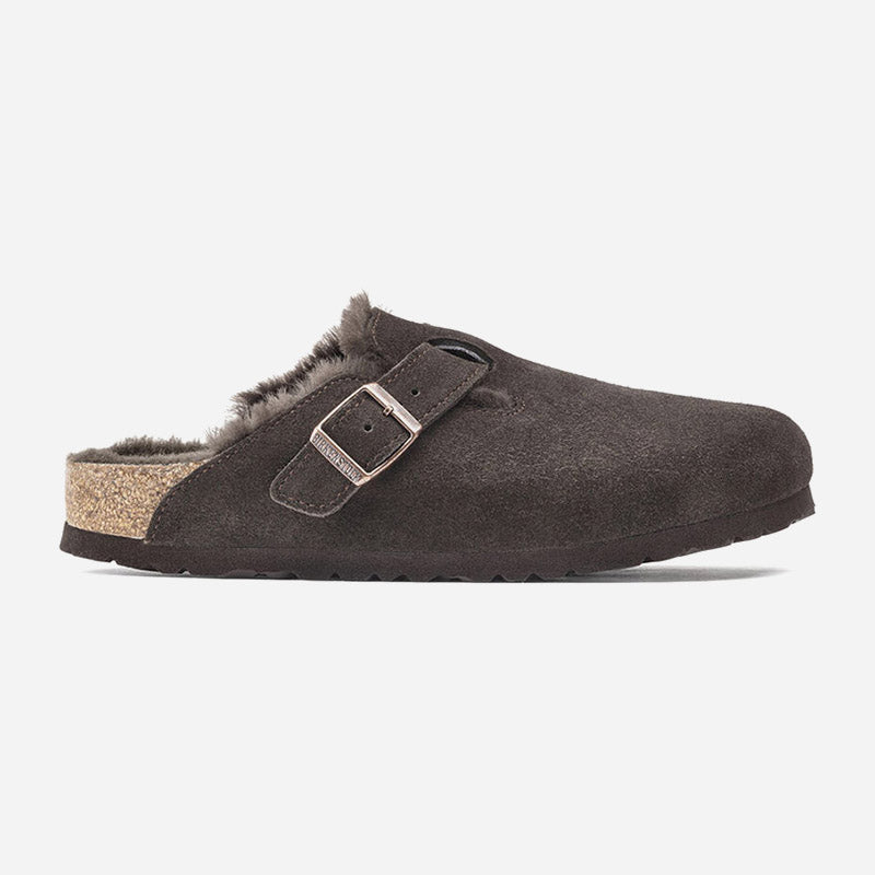Boston Shearling Mocha Suede Leather Regular