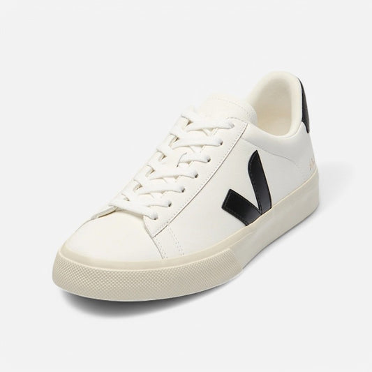 Men's Campo Leather White Black