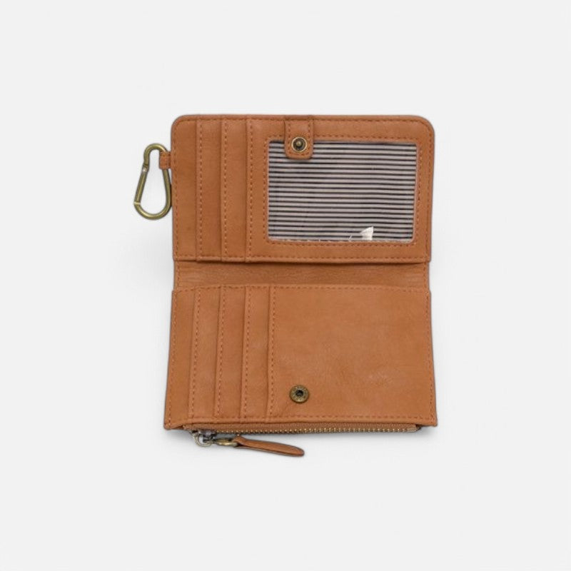 Bobbie Bifold Wallet With Carabiner Tawny